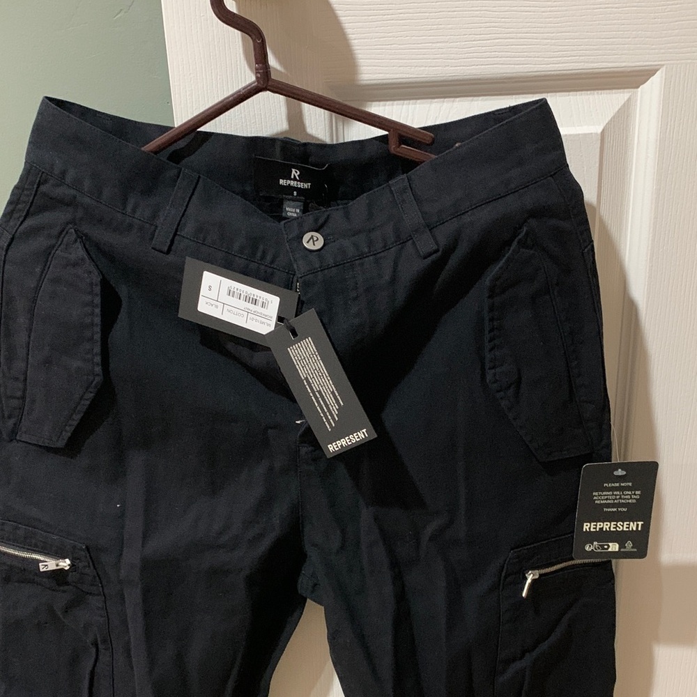 REPRESENT (New w/ tags) - Black Men's Cargo pants